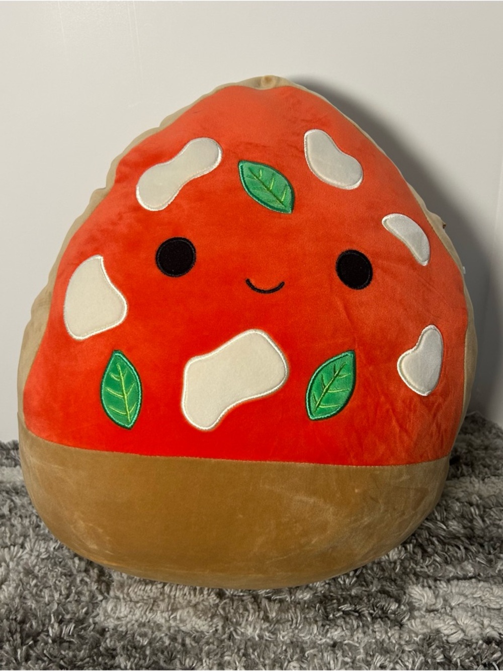 Squishmallows Red & Tan Strawberry Dessert Plush Pillow